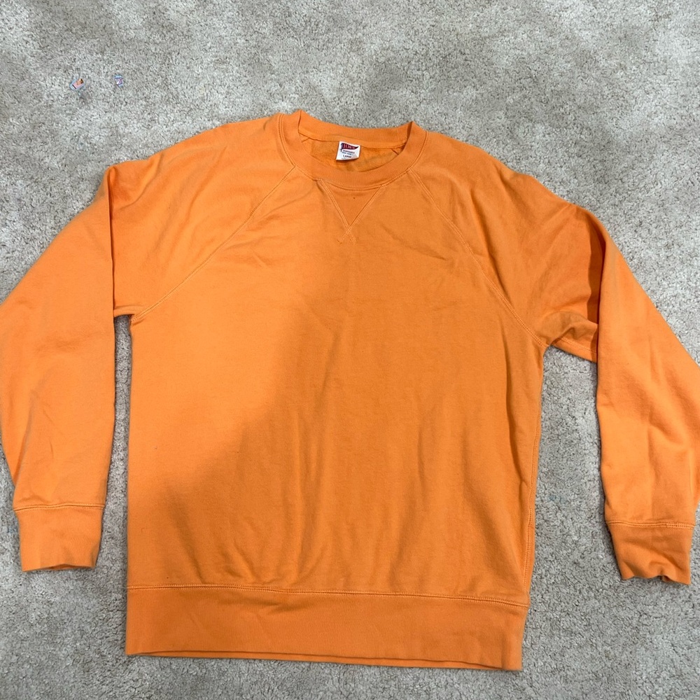 JCREW men’s orange sweatshirt